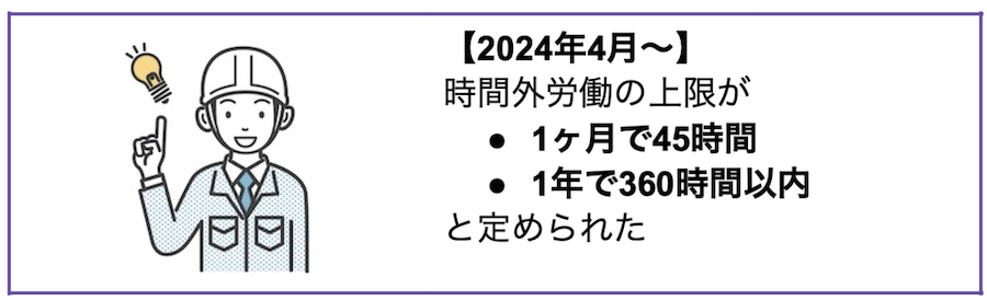 時間外労働の上限が設けられた