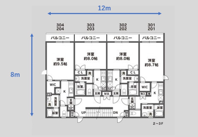 5階建てで、高さは15mだと想定してください。