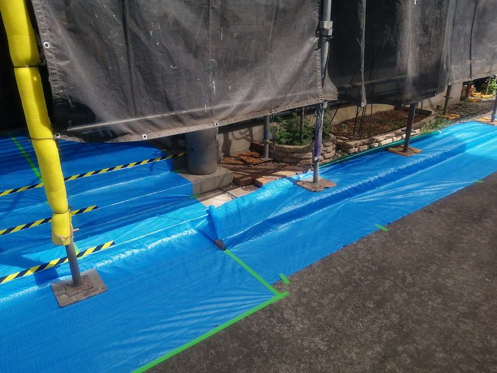 各種足場とジャッキベースの組み合わせ