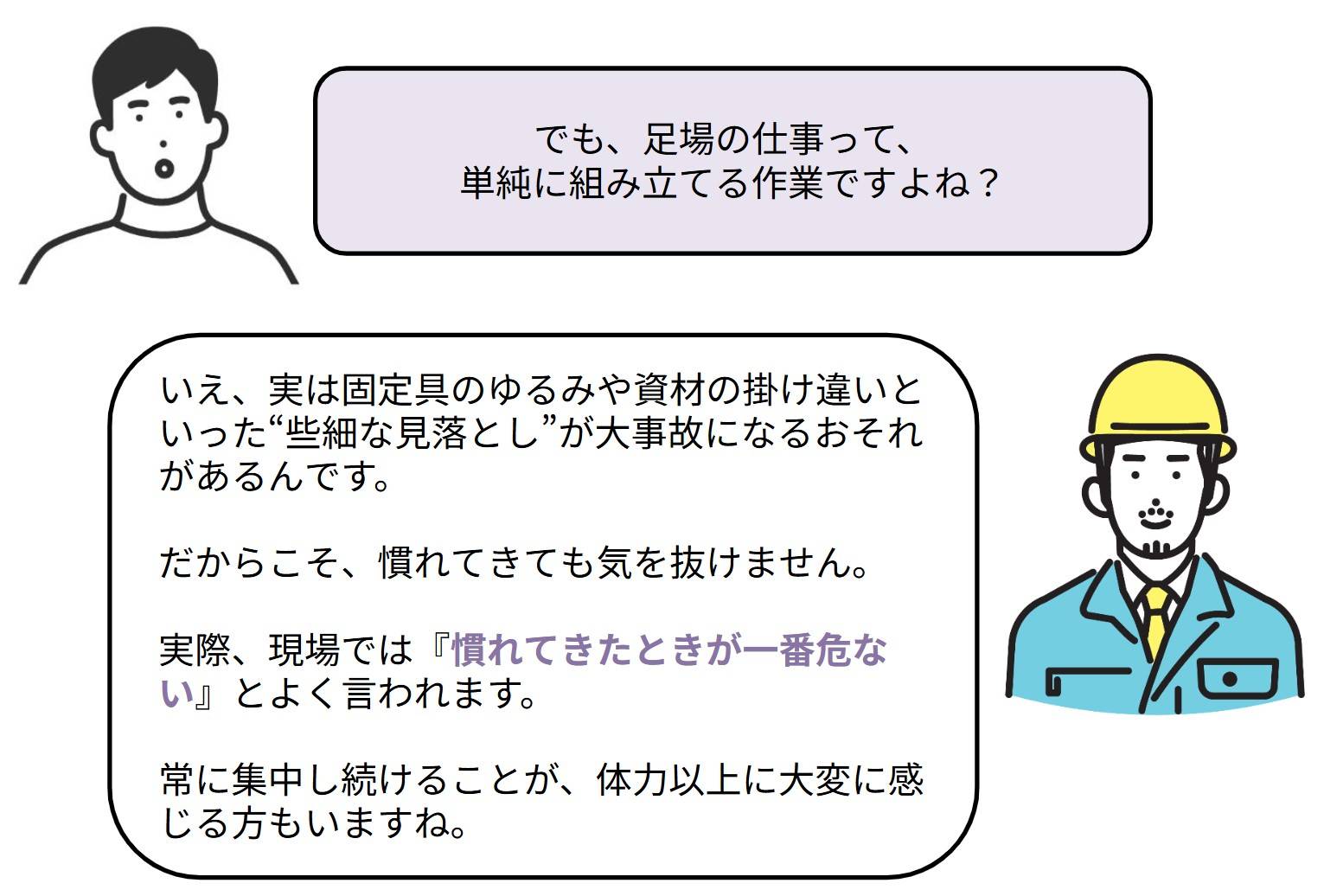 些細な見落とし=最悪命を失う!絶対に作業ミスできない